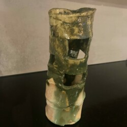 Vase beige/türkis/oliv Vase beige/türkis/oliv